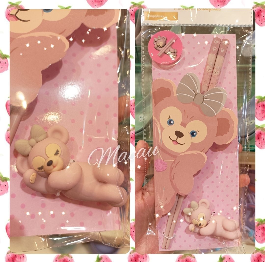 香港ディズニー限定☆ダッフィー&フレンズ お箸&箸置きセット (Disney