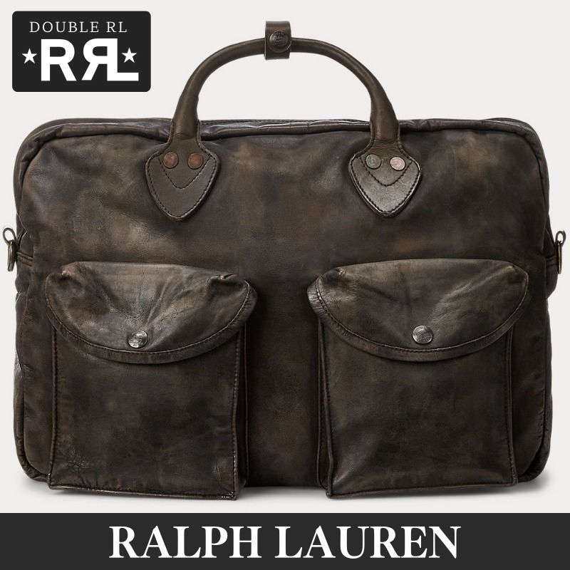 RRL Leather Briefcase レザー ブリーフケース 2way (RRL/ビジネス