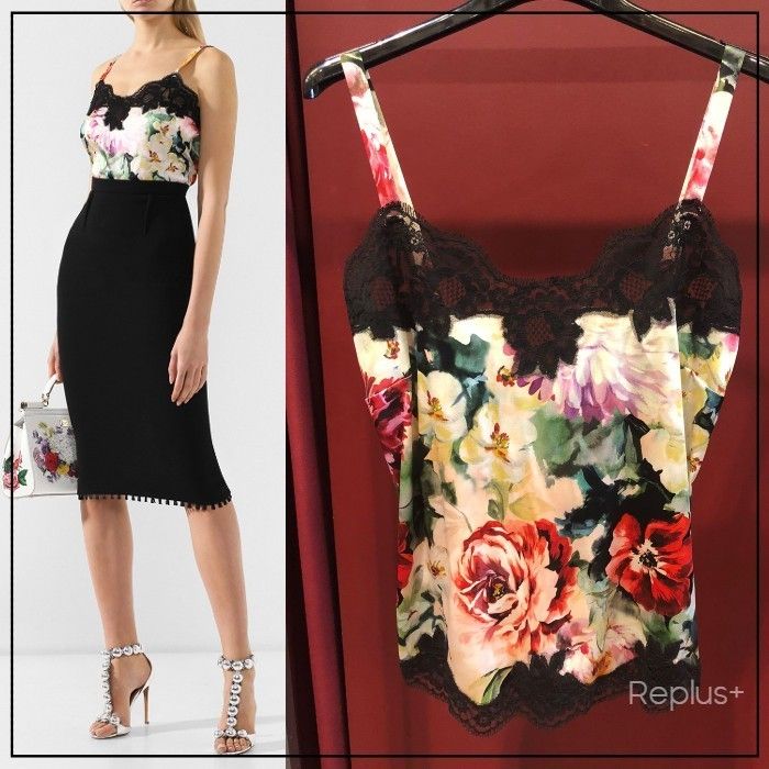 Dolce&Gabbana】レース キャミソール 花柄 マルチカラー (Dolce