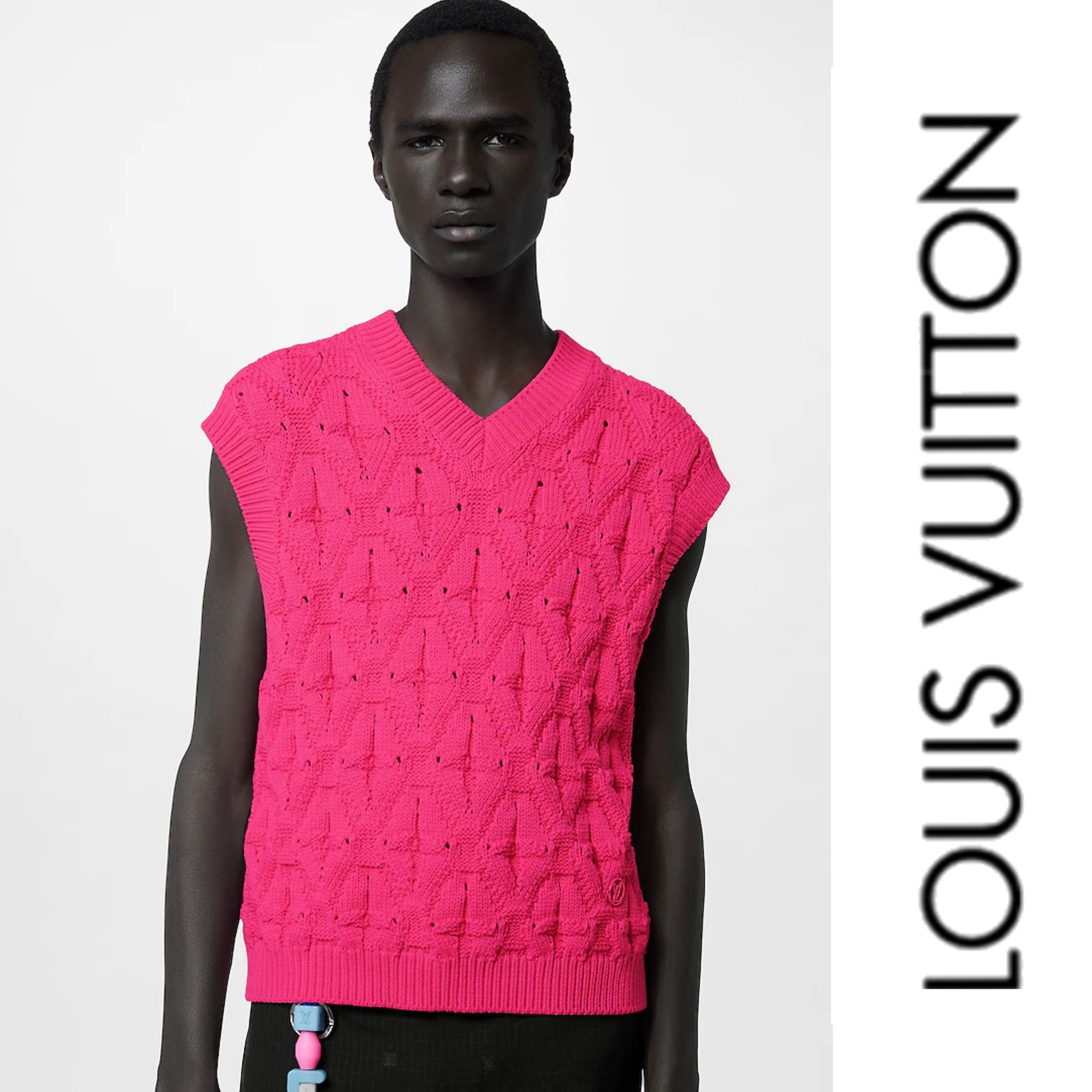 2023AW☆すぐ届く！【LV ルイヴィトン】モノグラム ニットベスト