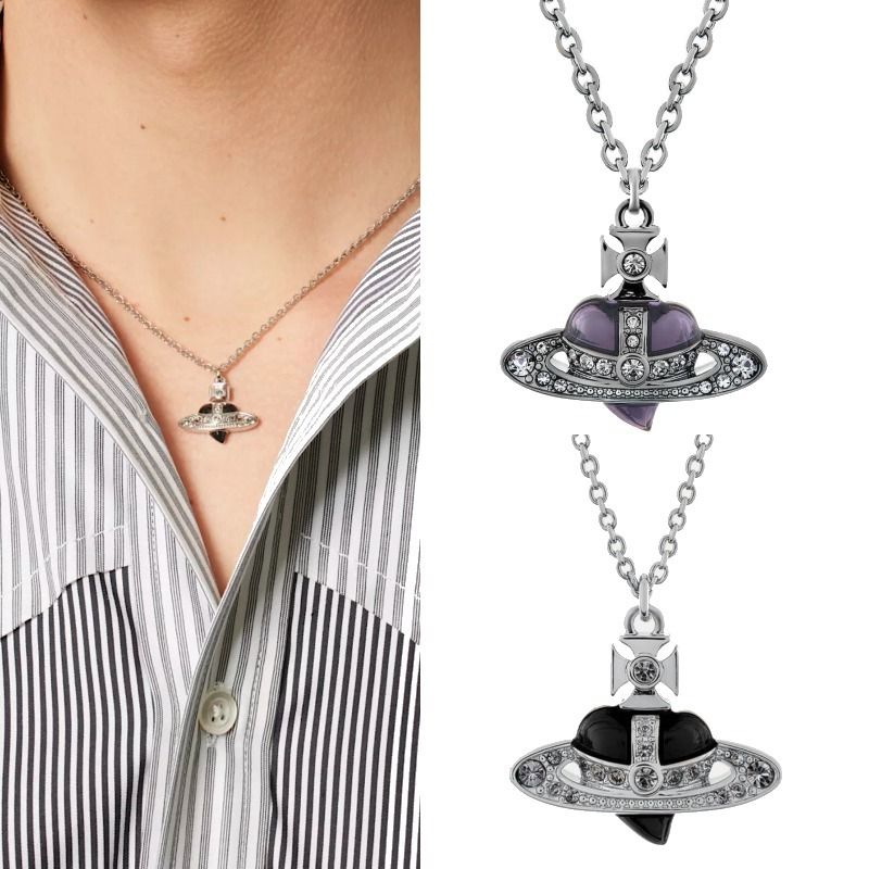 ☆vivienne westwood☆MAN DIAMANTE ハート メンズ ネックレス
