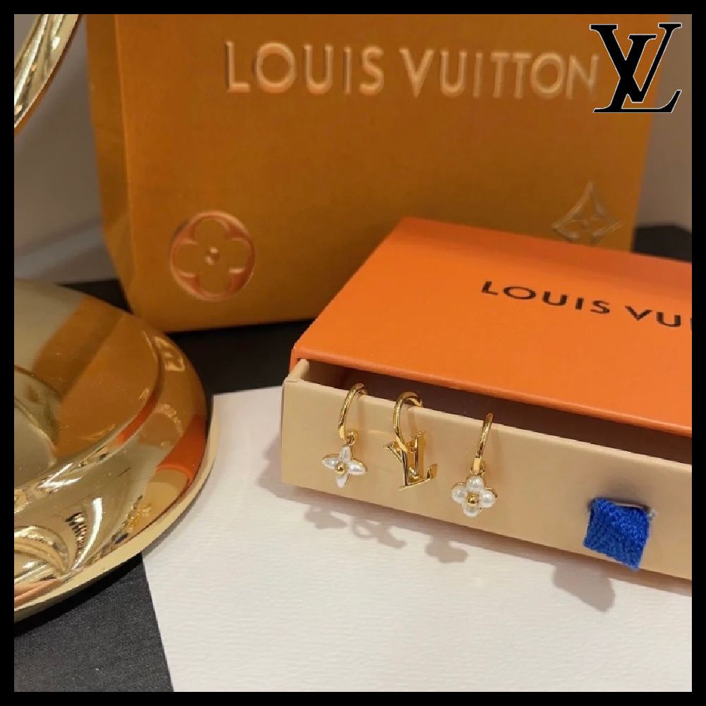 大人気♪】Louis Vuitton☆ピアス フローラグラム 3点セット (Louis