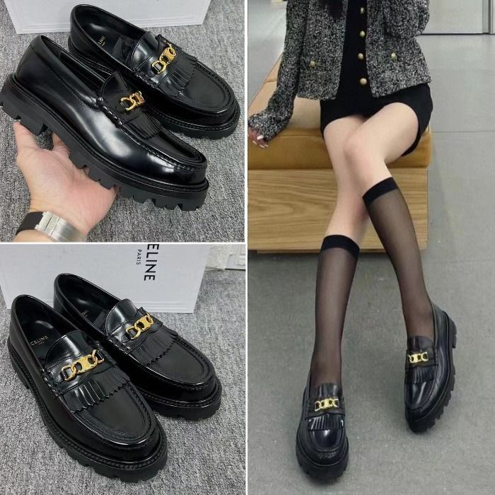 ☆Celine☆トリオンフチェーン付き マーガレット ローファー (CELINE