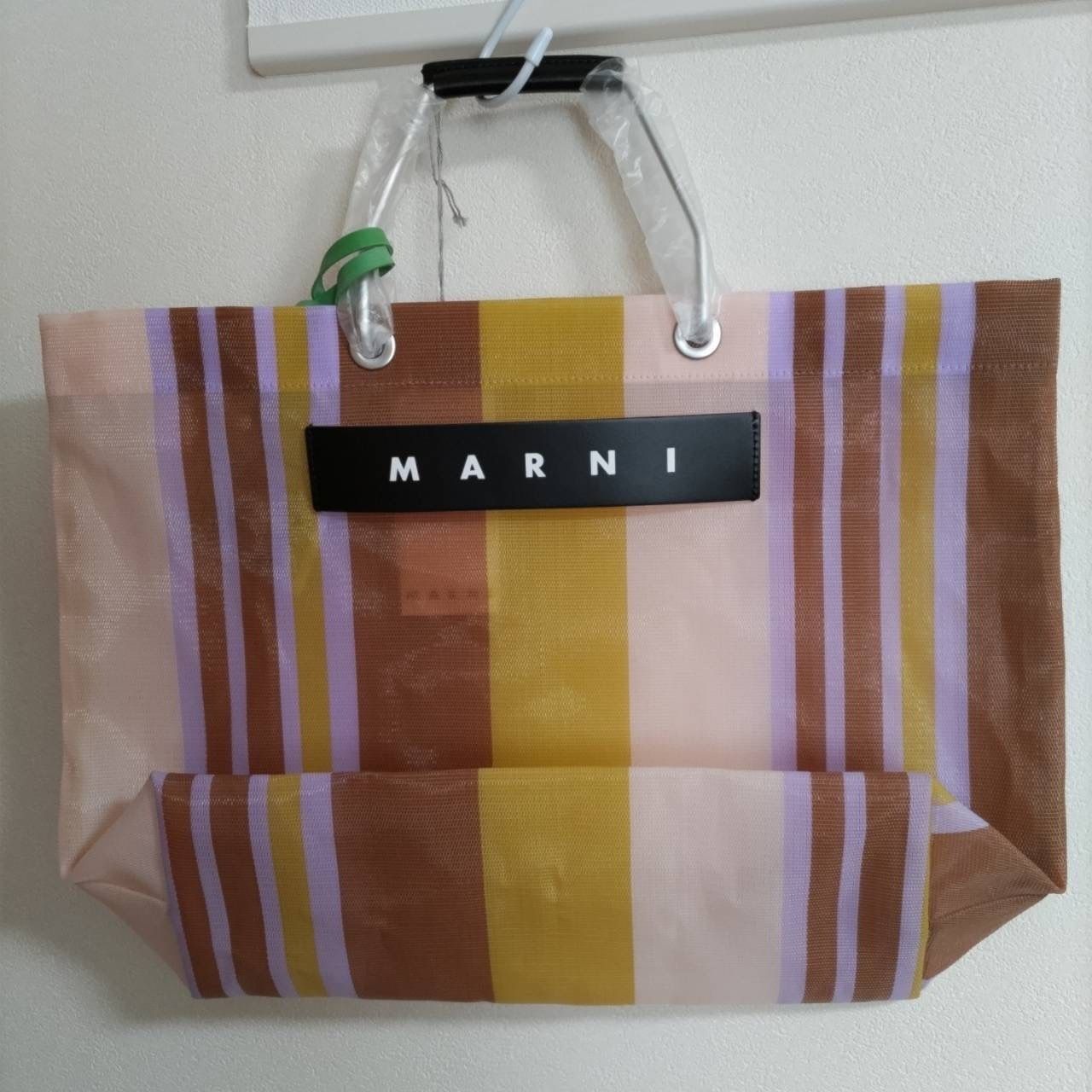 MARNI マルニ ストライプ かごバッグ エクリュ(ソフトベージュ) MARNI