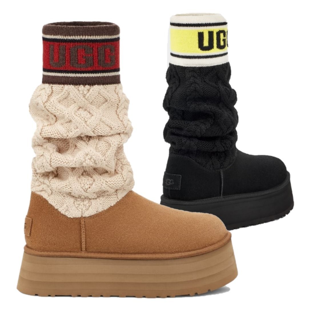 UGG Classic Sweater Letter くしゅくしゅソックス ブーツ 送込! (UGG