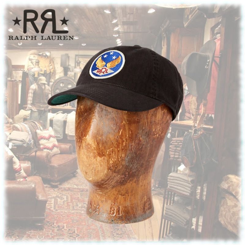 希少☆ RRL(ダブルアールエル) ロゴ スナップバック キャップ (RRL