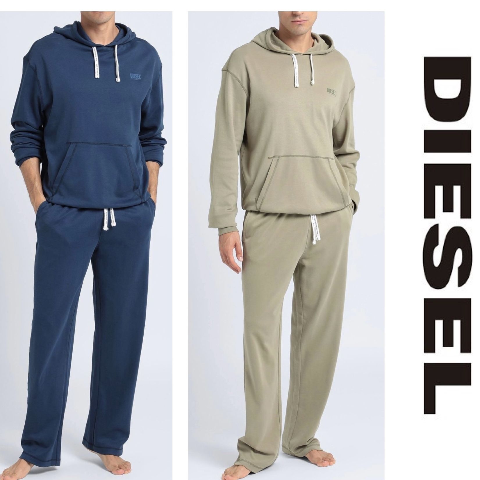 送料関税込み☆DIESEL ロゴ セットアップ パーカー 上下セット (DIESEL