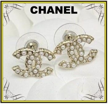 CHANEL】シャネル ミニCCロゴピアス シャンパンゴールド (CHANEL