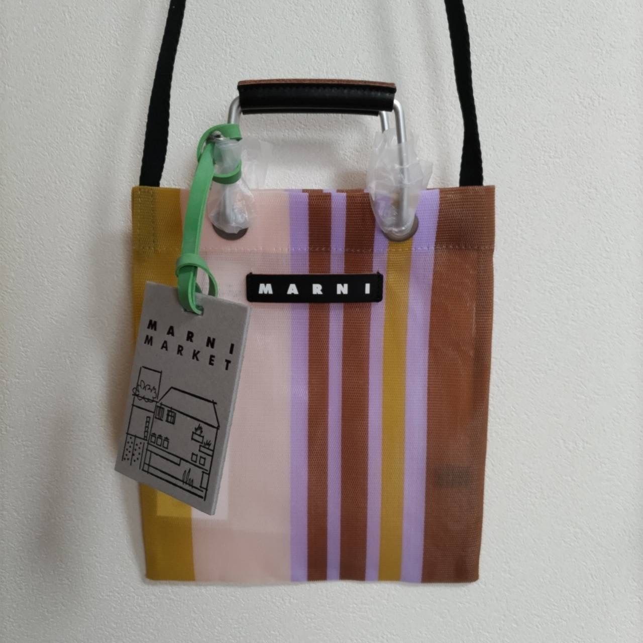 MARNIマルニマーケット☆ストライプ ミニ ショルダーバッグ (MARNI