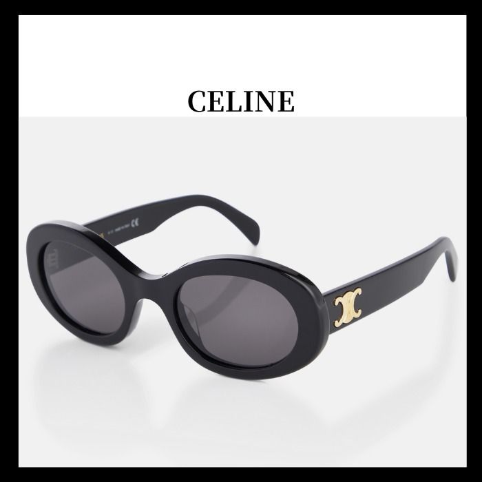 CELINE】BTS V テテ愛用☆トリオンフ 01 オーバル サングラス (CELINE
