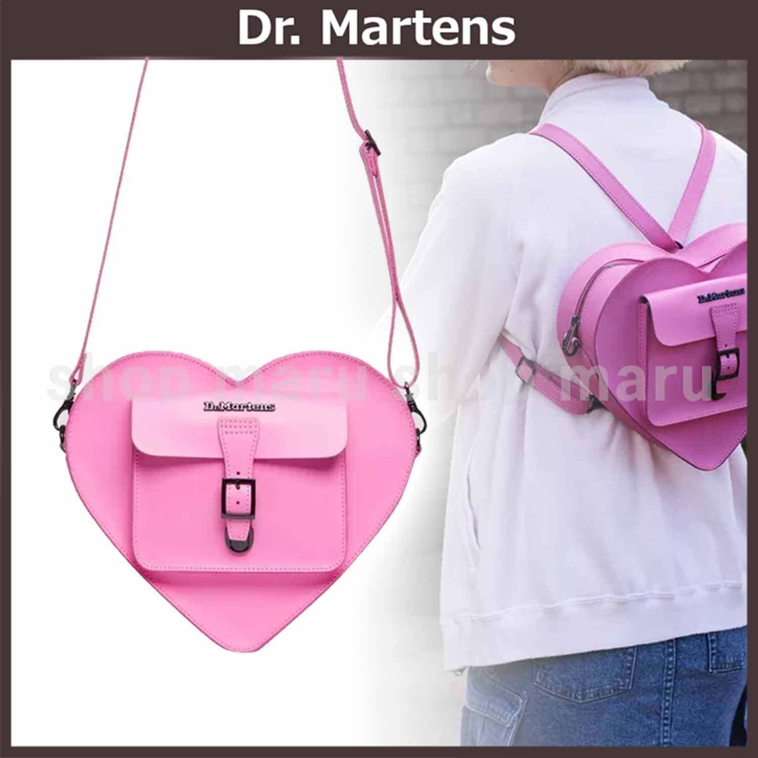 Dr. Martens◇レザーハート型バッグ◇ピンク (Dr.Martens/ショルダー