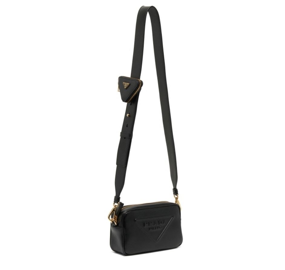 ☆送料関税込☆PRADA プラダ エンボス ロゴ ショルダーバッグ (PRADA