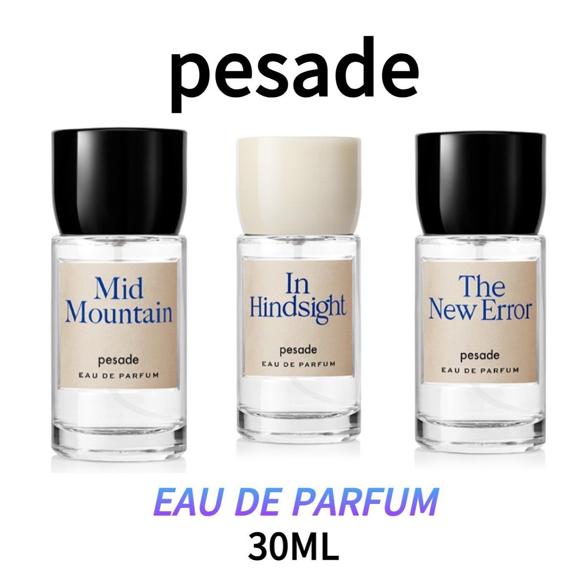 PESADE]EAU DE 香水3種【30ML】韓国香水 IN HINDSIGHTペサドゥ