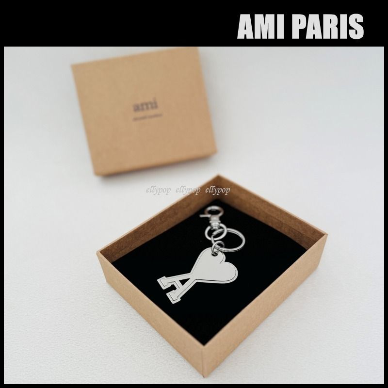AMI PARIS アミパリス ハートロゴ キーリング UKR906 369 905 (AMI