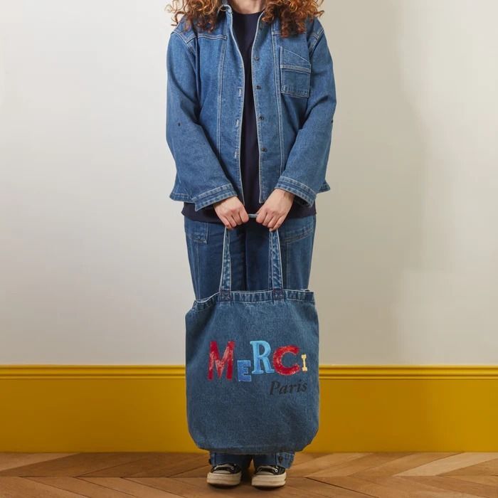 Merci♥Jean Michel トートバッグ ORganic 綿 ∽ パリ発☆ (Merci/エコ