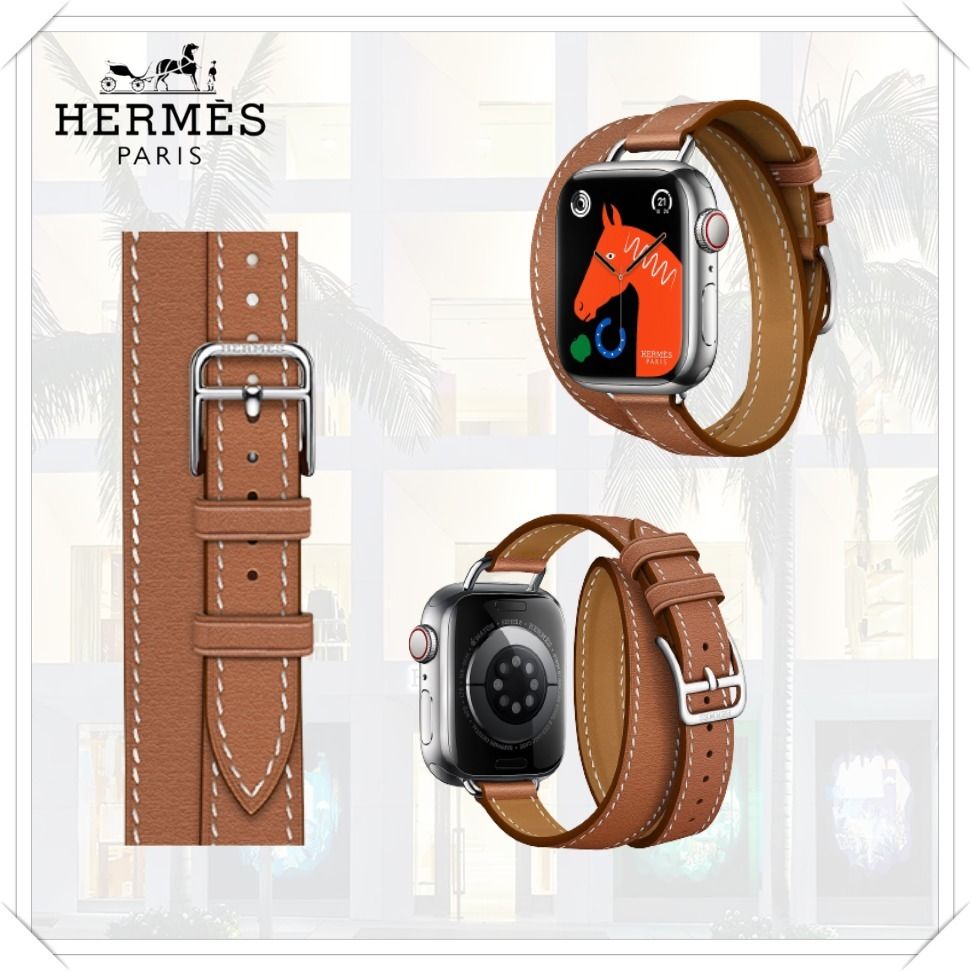 ビジネスでも》 エルメス Apple Watch レザー バンド 41mm (HERMES