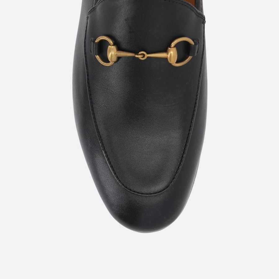 GUCCI Jordaan ヨルダーン レザーホースビットローファー (GUCCI