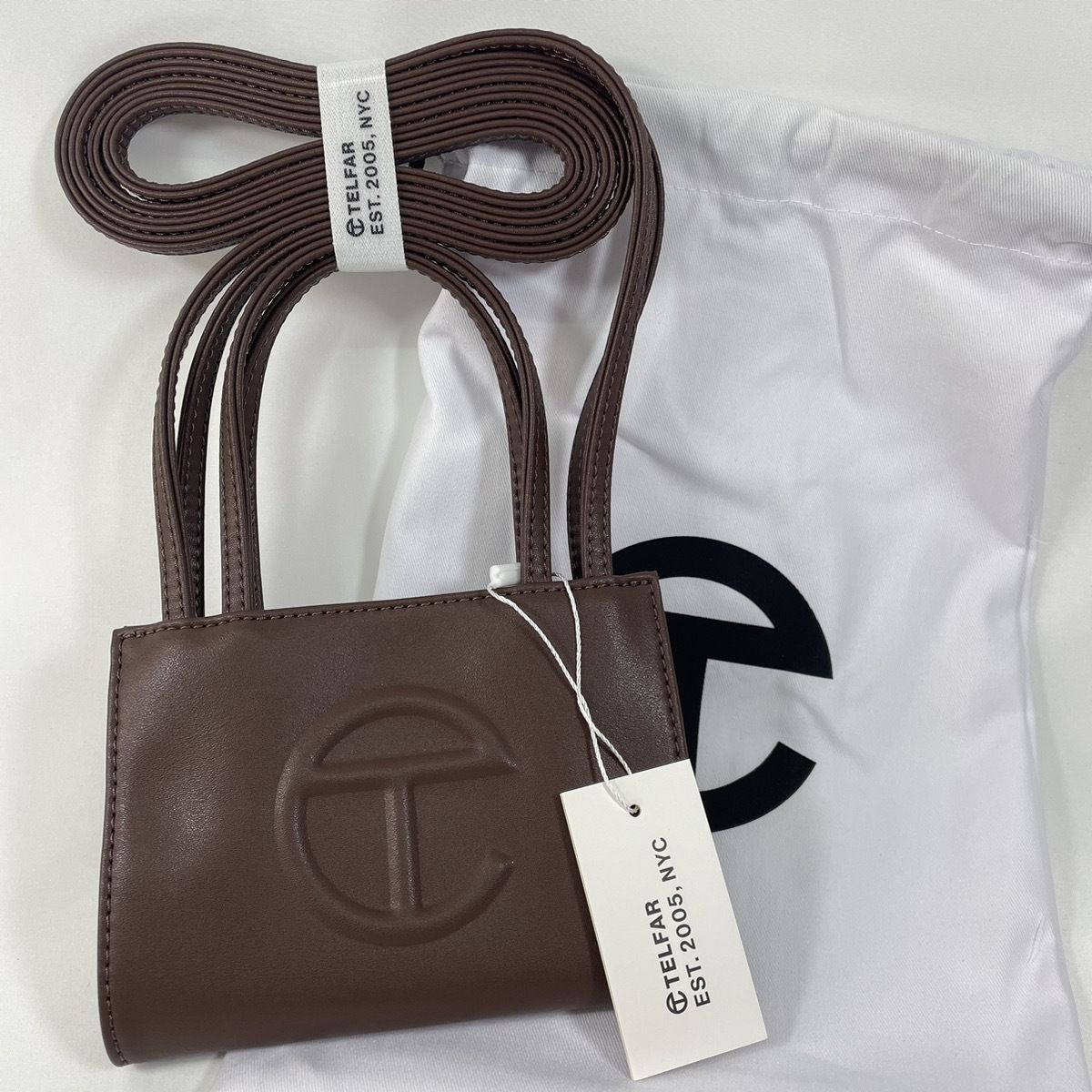 即お届 Telfar テルファースモール ショッピングバッグ ブラウン