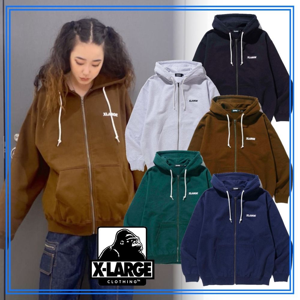 完売必須 XLARGE STANDARD LOGO ZIP HOODED SWEATSHIRT (X-Large