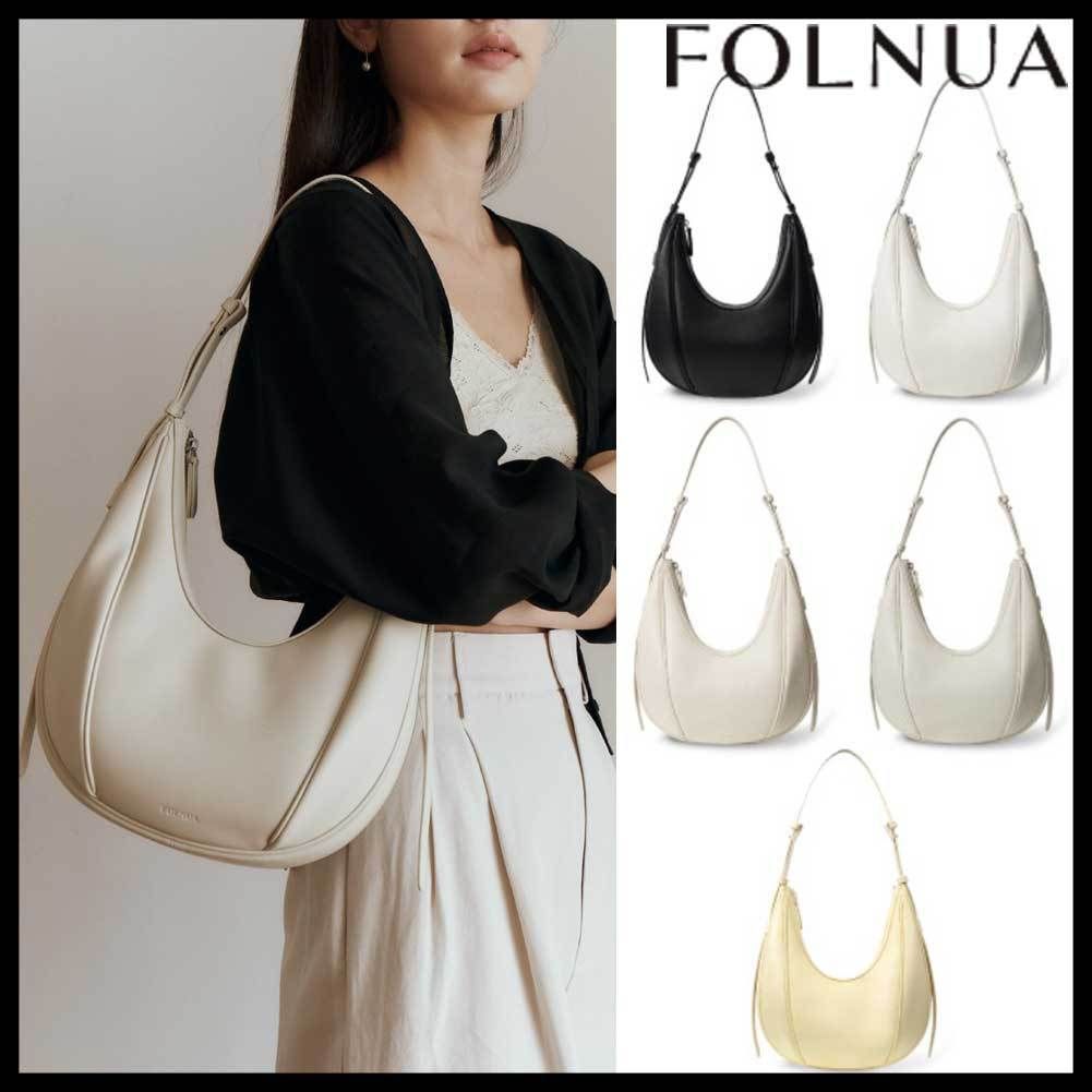 ○FOLNUA○OVAL BAG PLAIN ショルダーバッグ 大人気 (FOLNUA