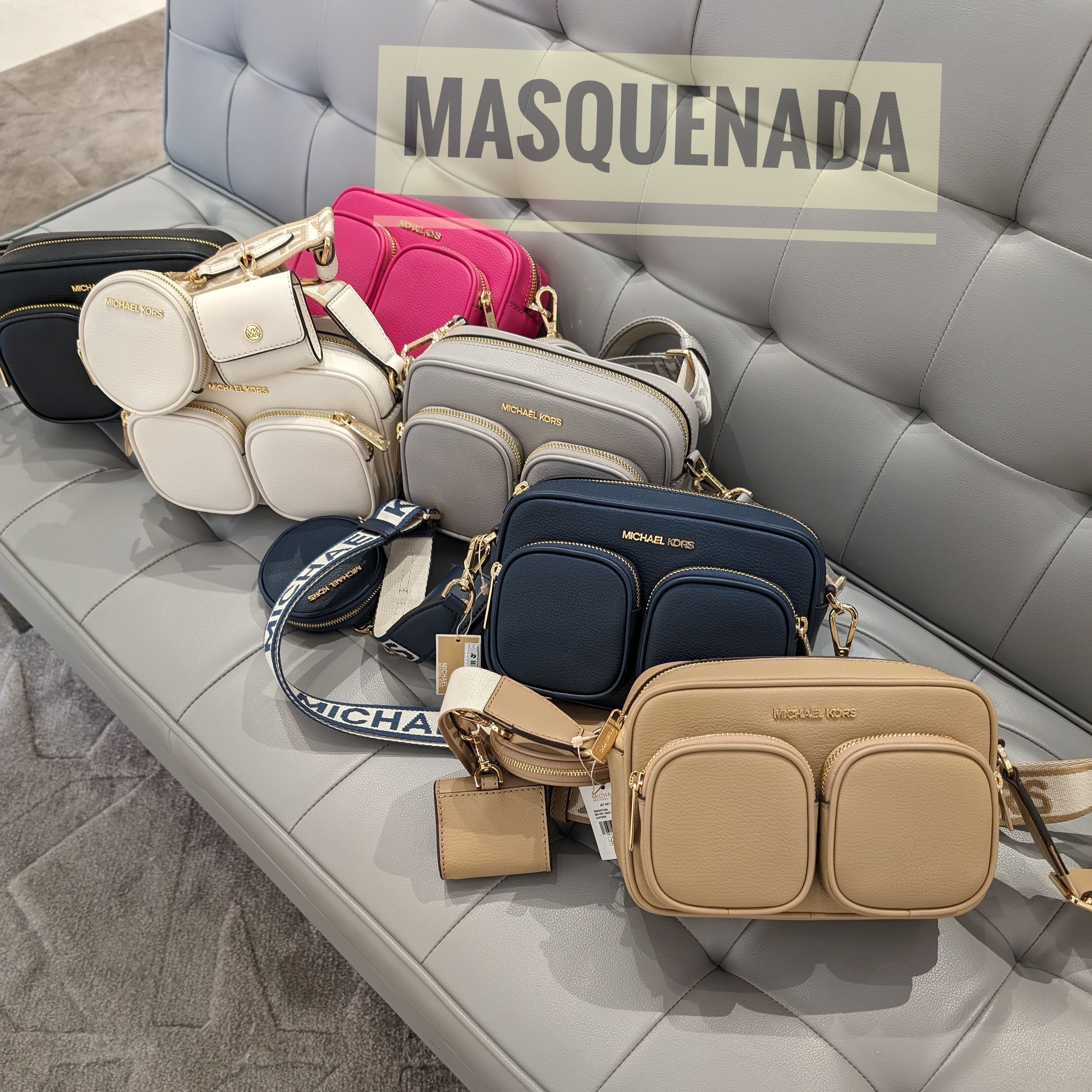 限定セール！☆Michael Kors JET SET クロスボディ レザー (Michael