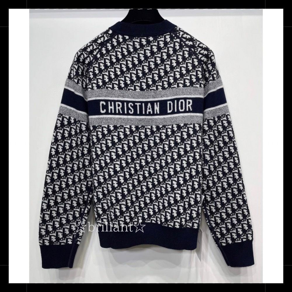 ☆DIOR☆】オブリーク リバーシブル ラウンドネック セーター (Dior