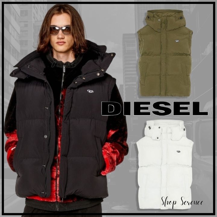 国内発☆関税込【DIESEL】ダウンベスト W-Rolfys-Sl-Fd (DIESEL
