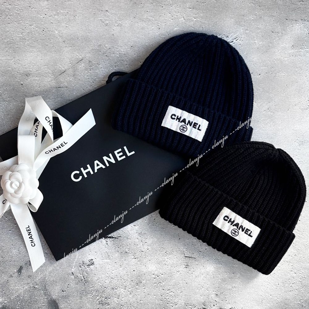 CHANEL ココマーク ニット帽 ニットキャップ (CHANEL/ニットキャップ