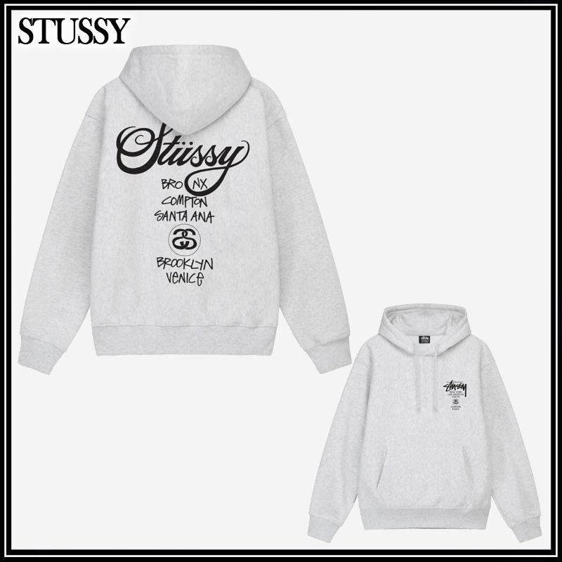 ☆STUSSY☆WORLD TOUR HOODIE 2023 フーディ☆追跡可 (STUSSY/パーカー