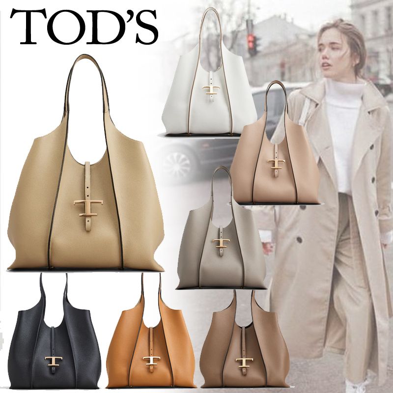 国内直営 **TODS** T タイムレス レザー バッグ ミディアム (TOD'S