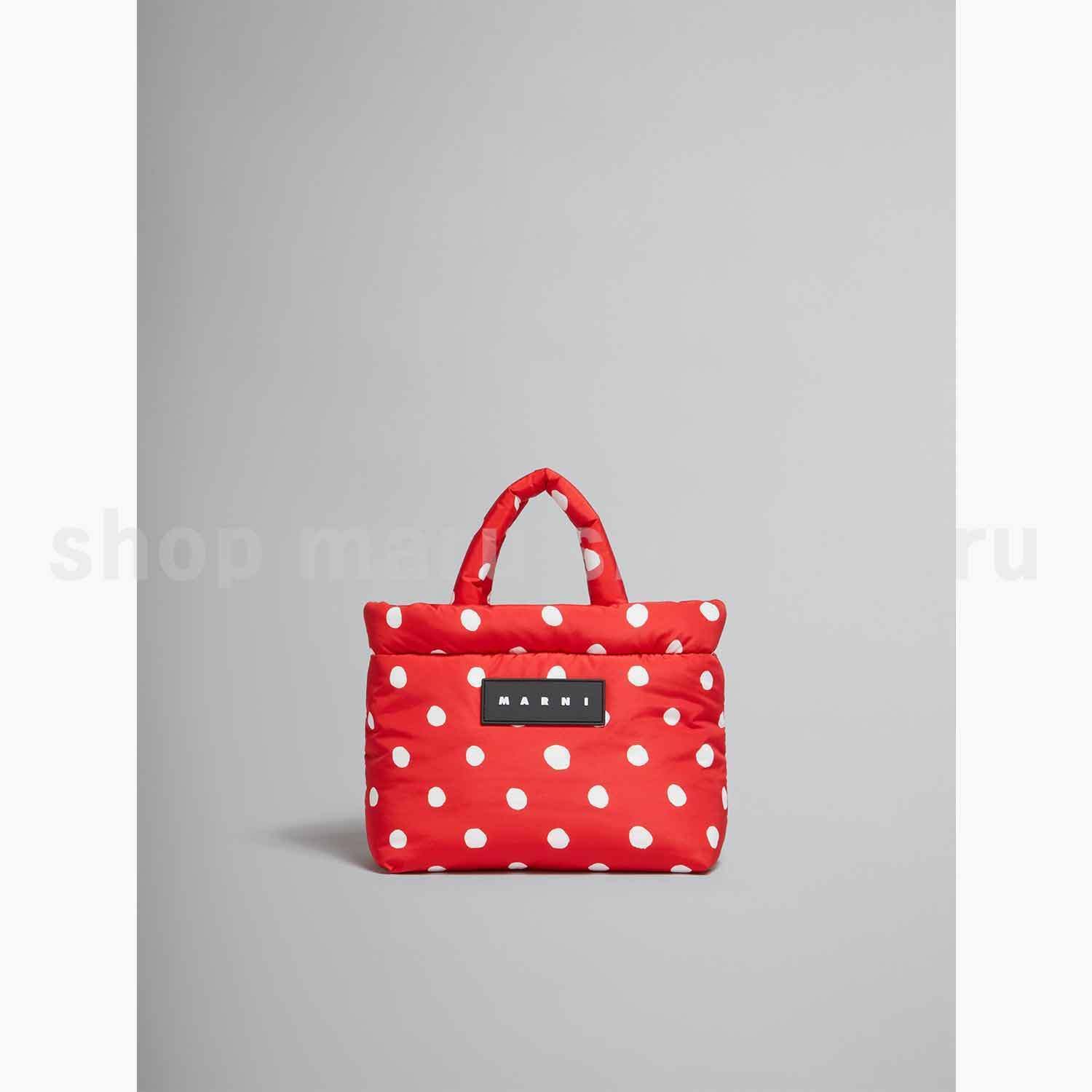 MARNI◇ ポルカドット ナイロン パフ ミニ トートバッグ◇2色 (MARNI