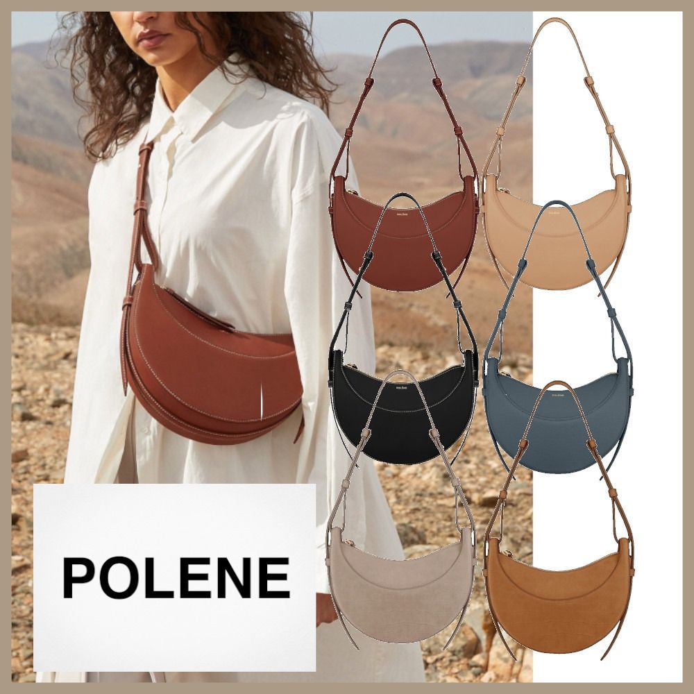 送関込み ☆POLENE☆ Numero Dix ムーン型 バッグ 6色 (POLENE