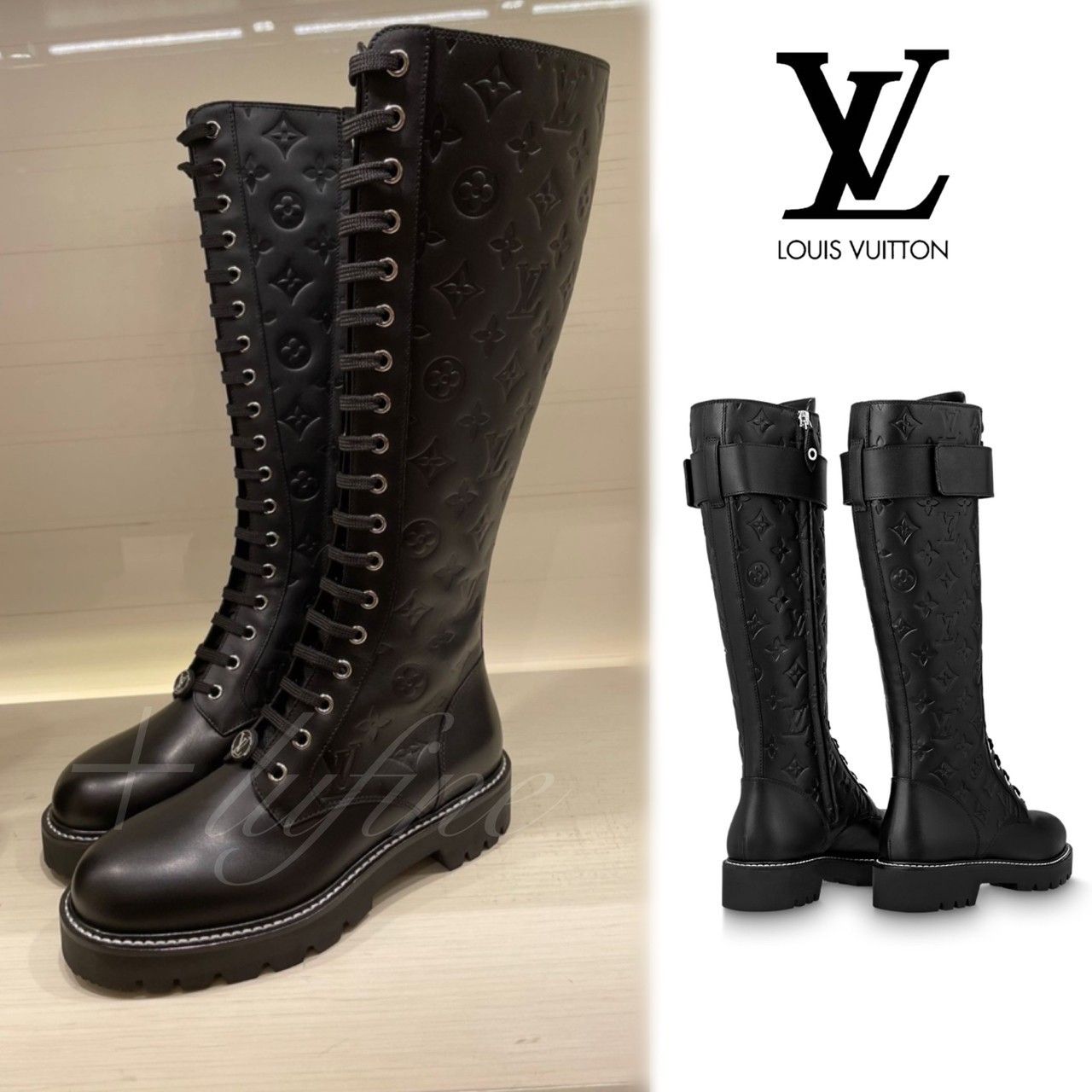 超美品 LOUIS VUITTON ルイヴィトンロングブーツ