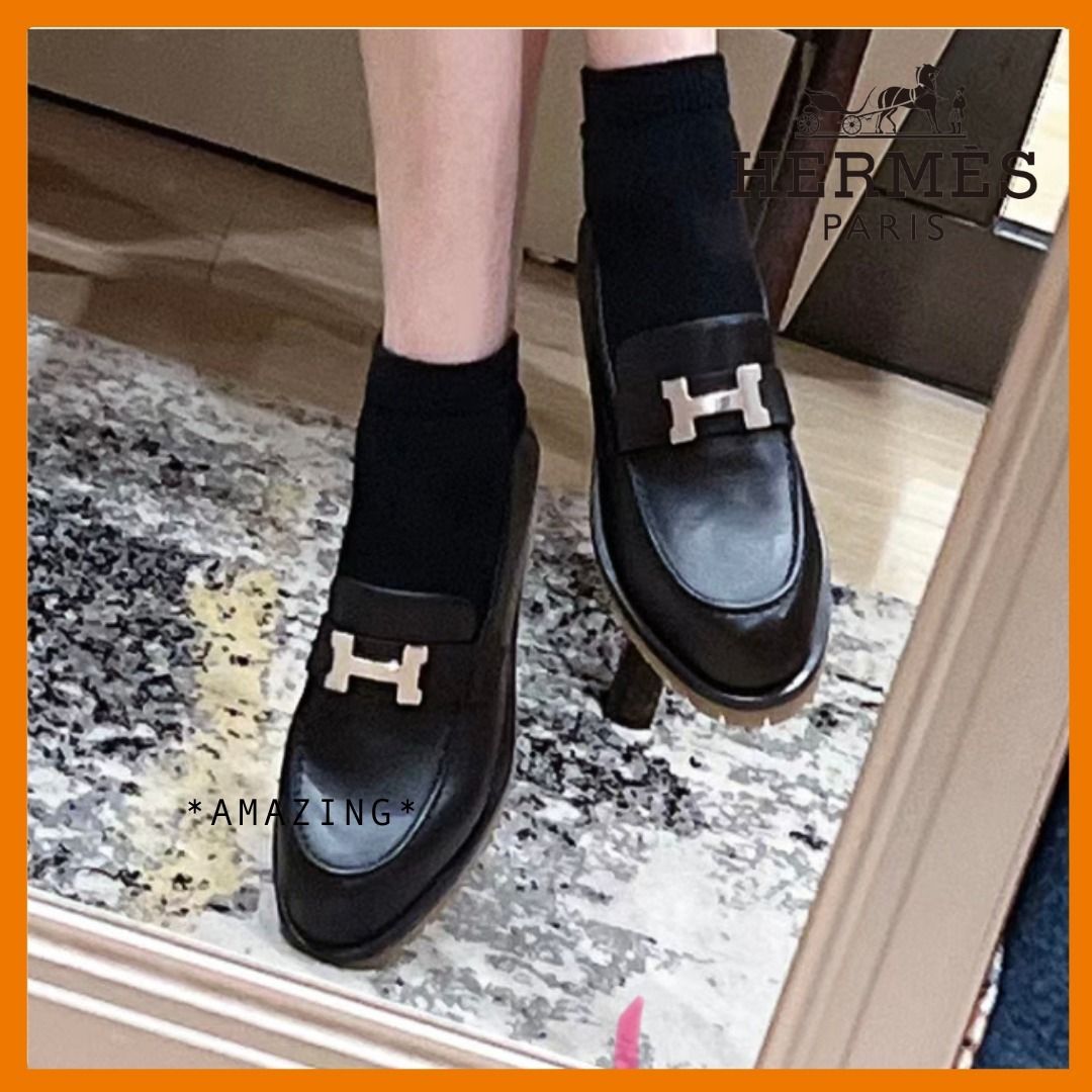 幅広いシーンで使える美人靴】エルメス ローファー Faubourg (HERMES