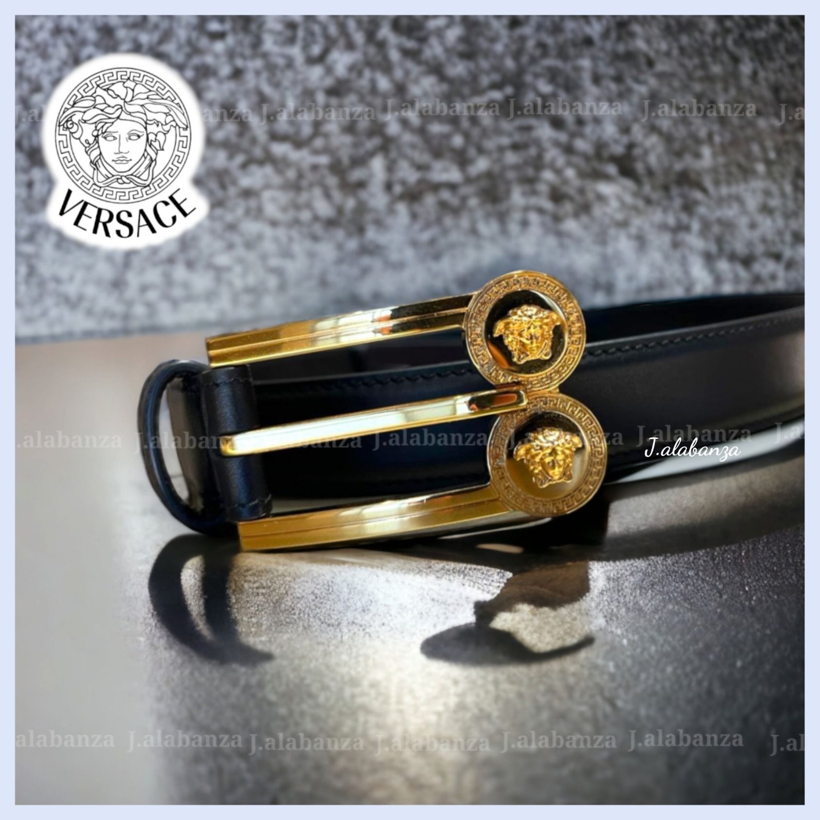 ヴェルサーチェ☆Wメデューサバックルベルト (VERSACE/ベルト
