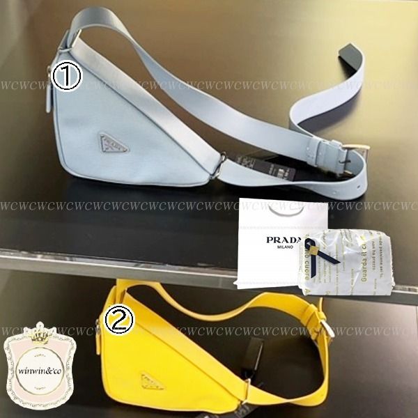 PRADA□モダンでスマート！プラダ三角ボディバッグ (PRADA/バッグ