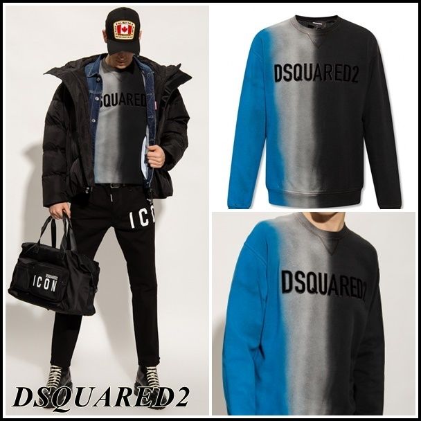 関税込】新作 DSQUARED2 ディースクエアード◇ロゴ スウェット (D