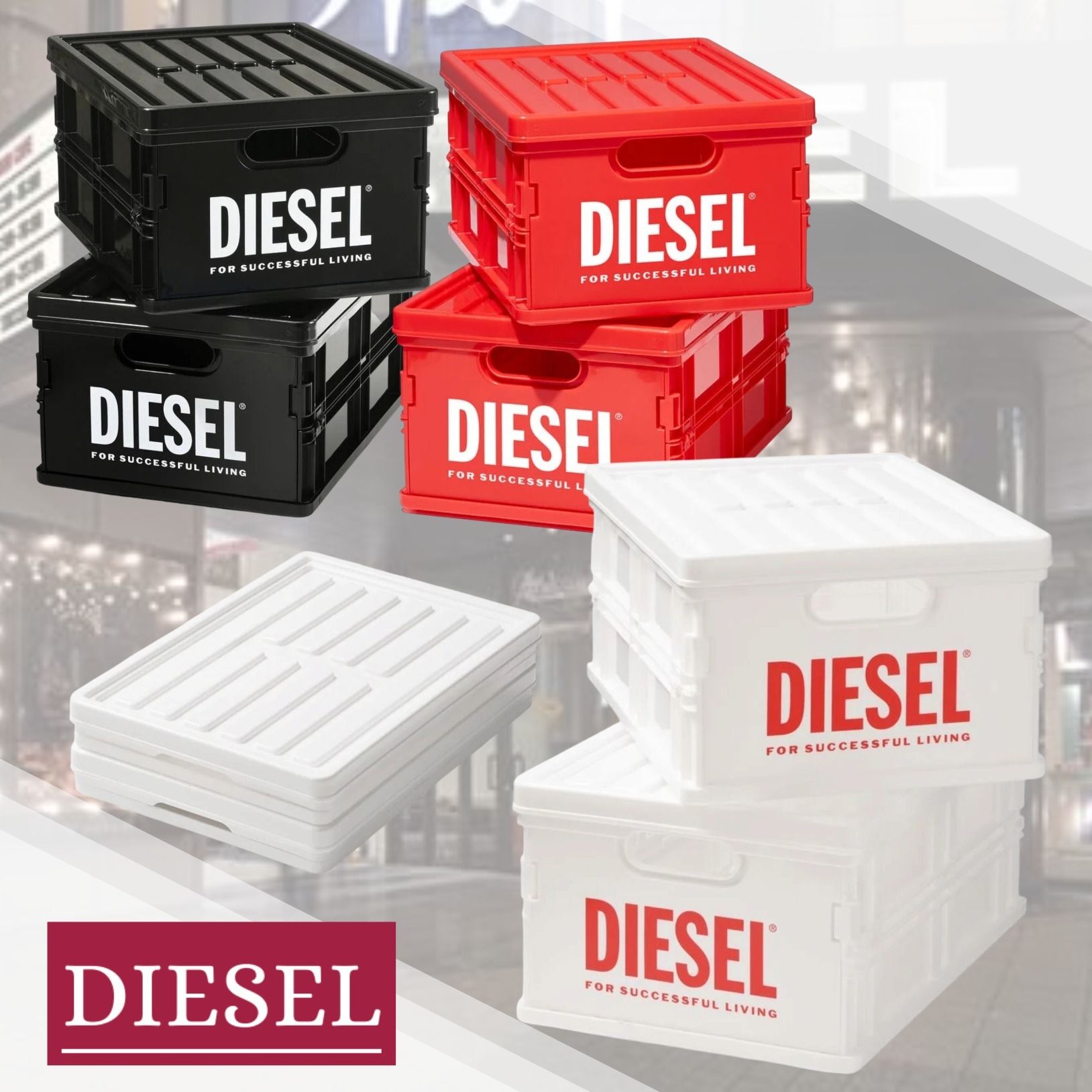 2点セット】DIESEL『Container Box Set』送料込 (DIESEL/棚・ラック