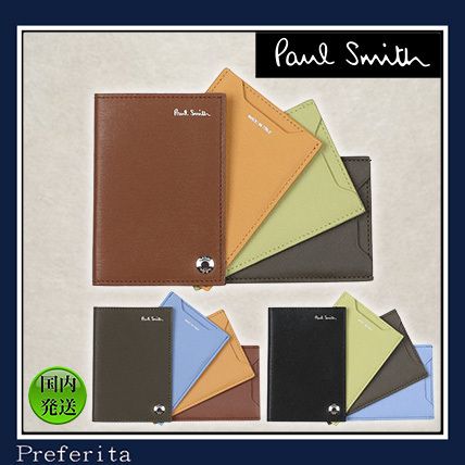 Paul Smith】ピボットカードケース ストローグレインレザー (Paul
