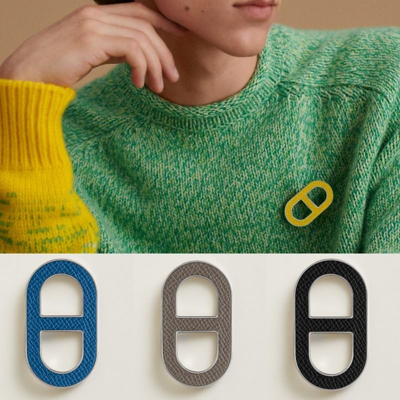 HERMES】シェーヌダンクルブローチChaine d'Ancre エルメス (HERMES