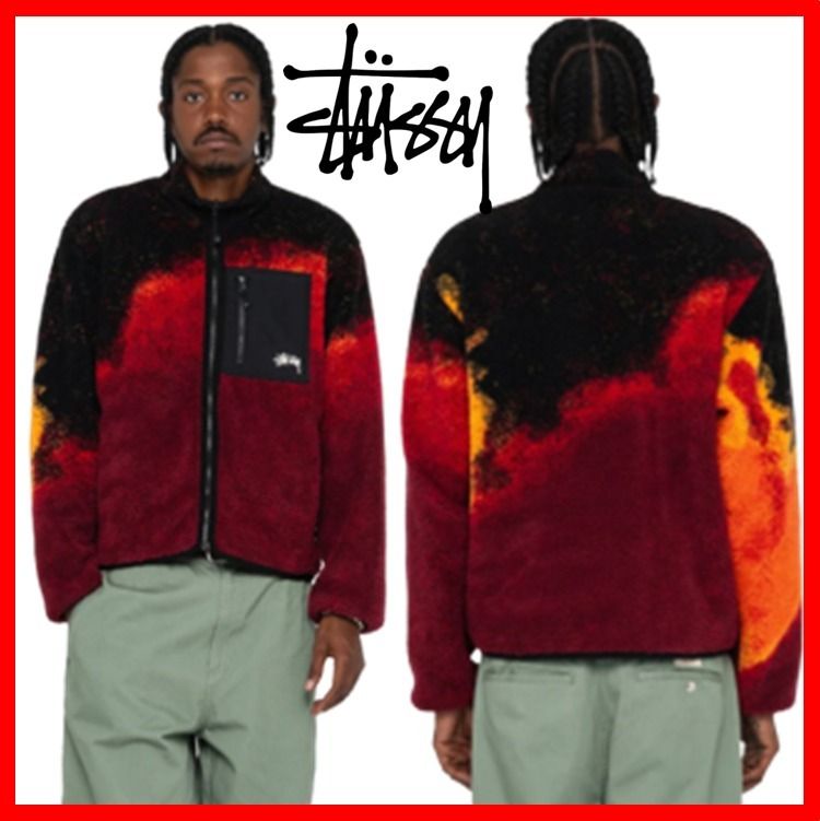 ☆【STUSSY】☆Stussy Sherpa Reversible Jacket☆Lava☆ (STUSSY