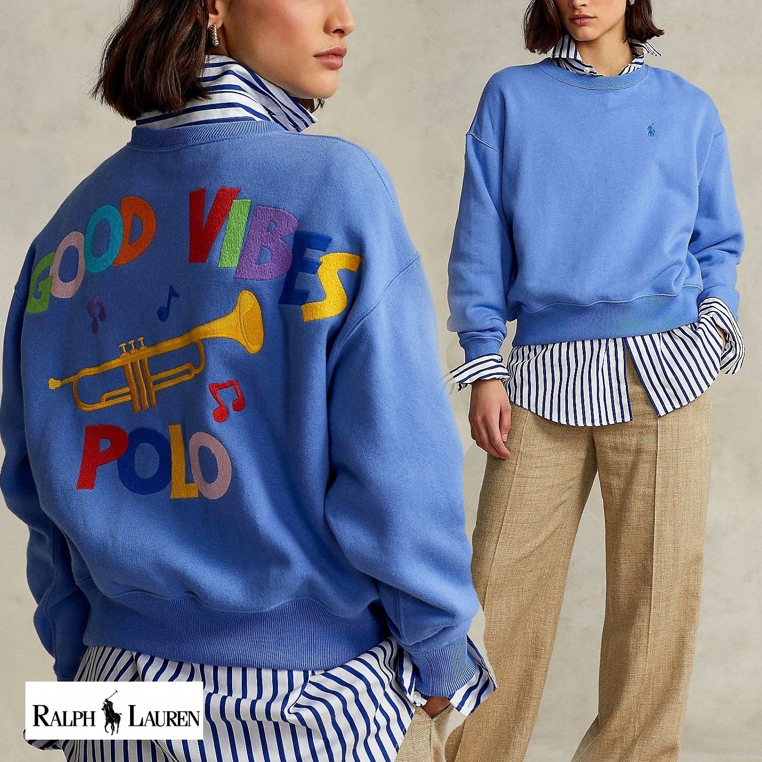 新作セールポロラルフローレングッド バイブススウェットシャツ (Ralph