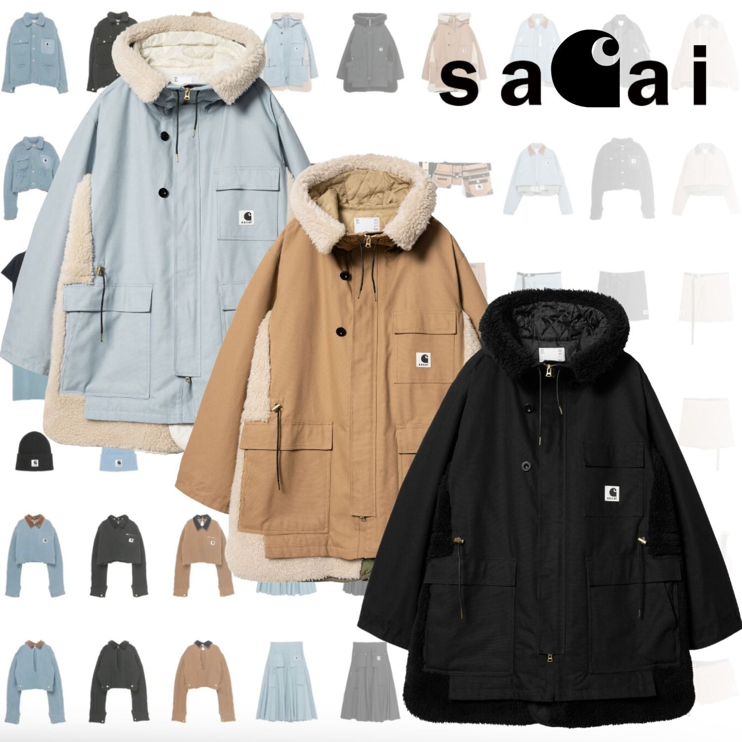 SACAI Carhartt WIP サカイ カーハート Siberian Canvas コート (sacai