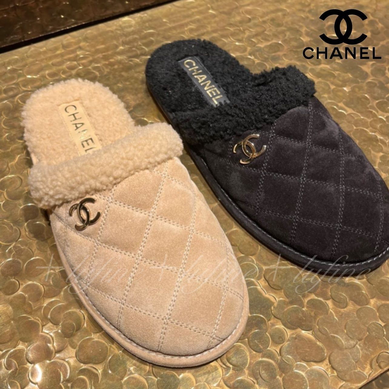 ルームシューズとしても使えそう♪】CHANEL ミュール スリッパ (CHANEL
