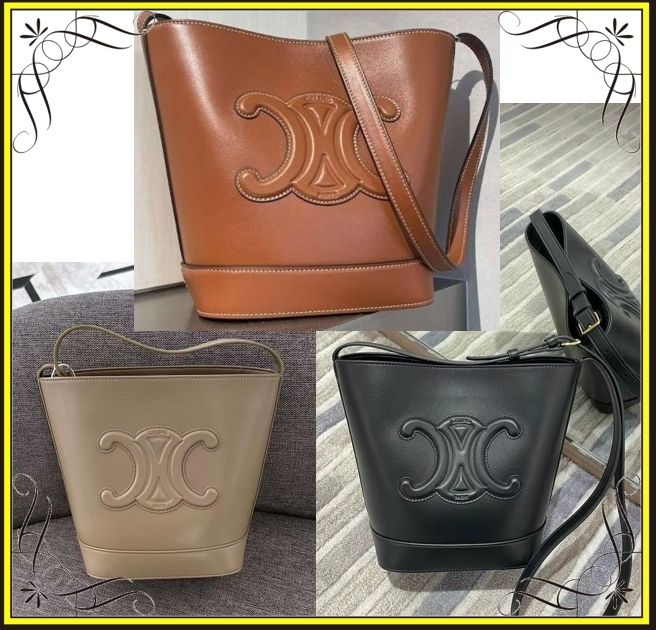 CELINE】セリーヌ スモール バケット キュイル トリオンフ (CELINE