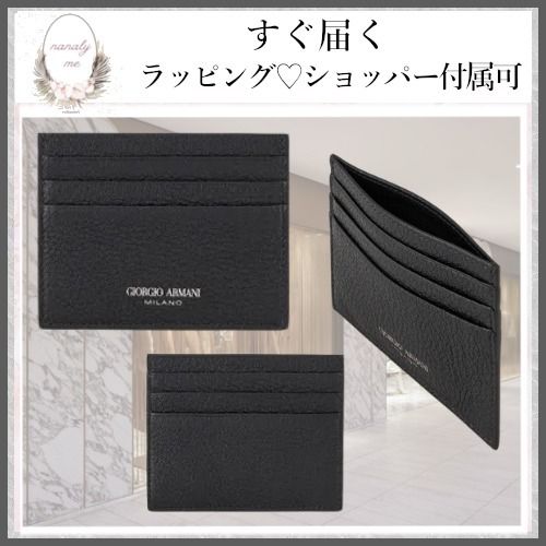 シンプルデザイン♪】ジョルジオアルマーニ カードケース (GIORGIO