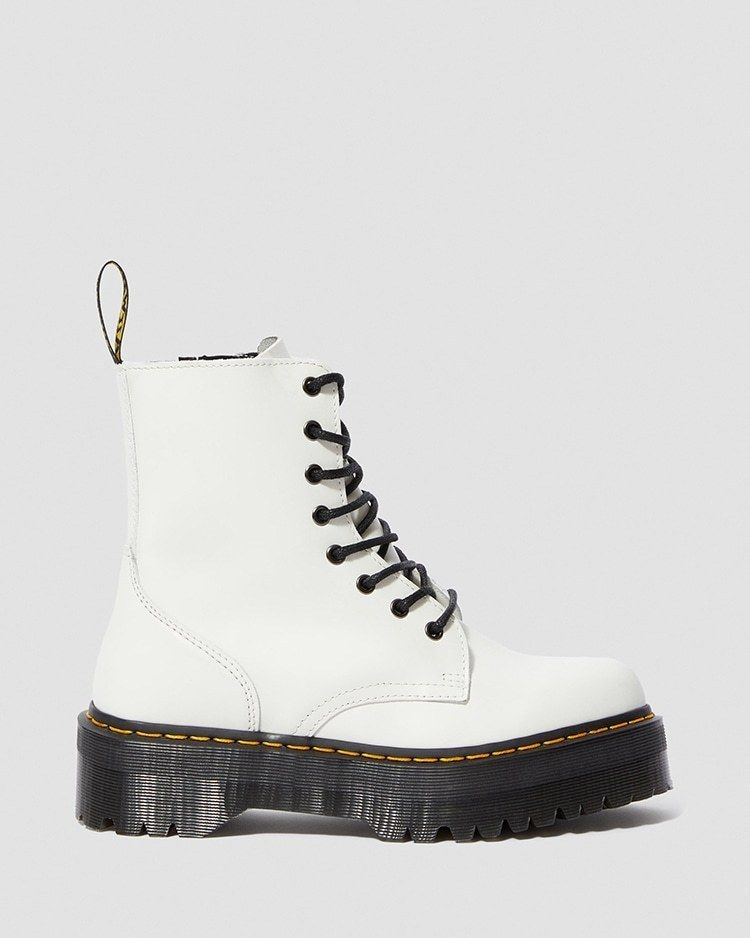 関税込【Dr.Martens】JADON 8ホールブーツ 厚底 ホワイト (Dr.Martens