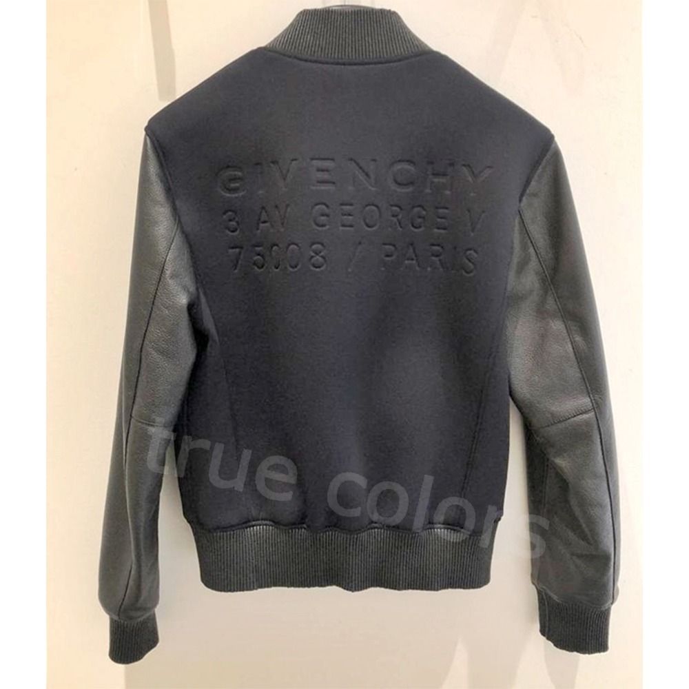 GIVENCHY ジバンシィ エンボスロゴ ボンバージャケット *BLACK