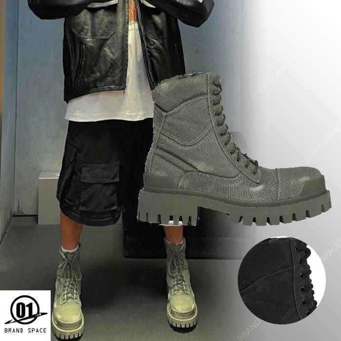BALENCIAGA】メンズ コンバット ストライク 20MM ブーツ (BALENCIAGA