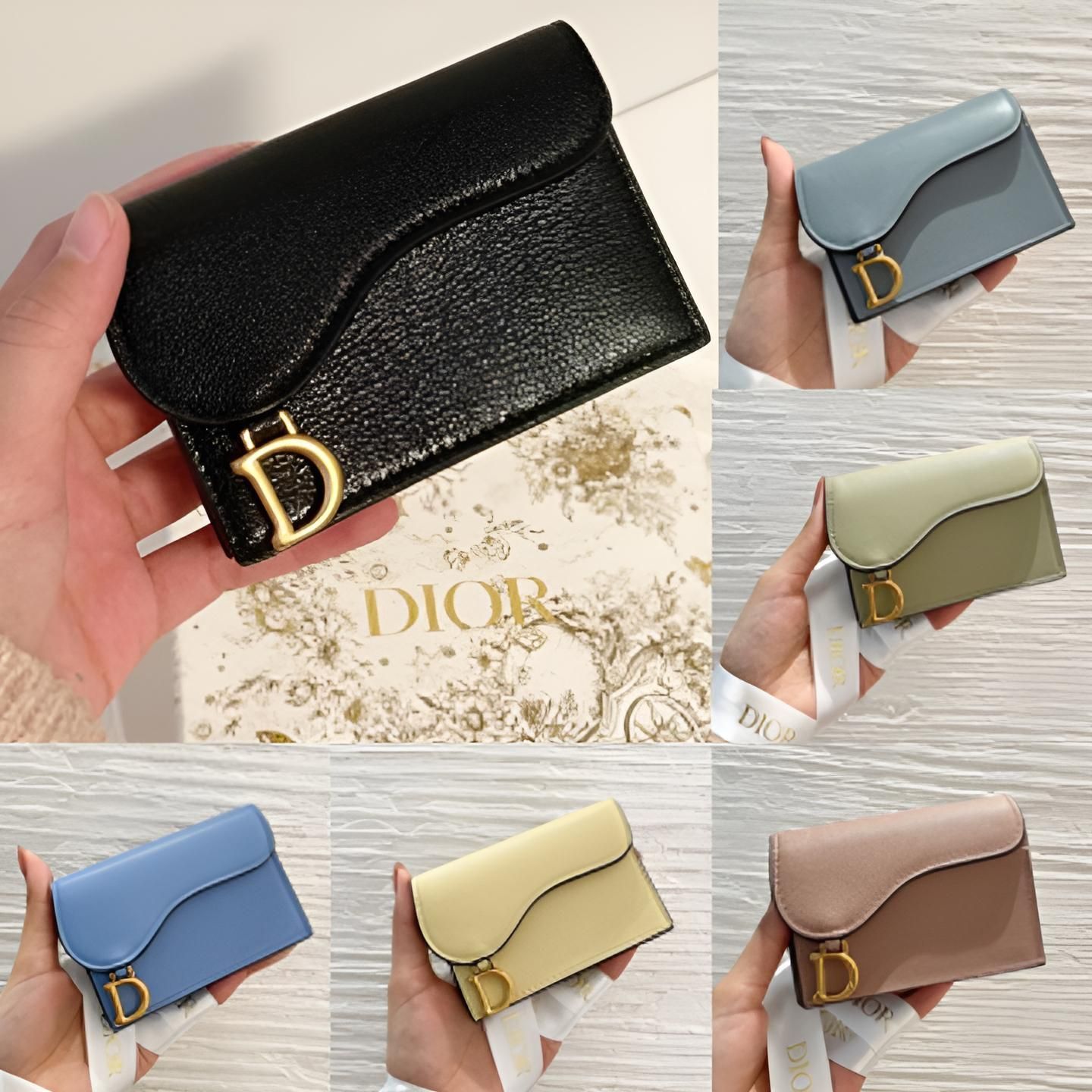 ☆永遠の定番人気☆【Dior】《SADDLE》フラップ カードホルダー (Dior